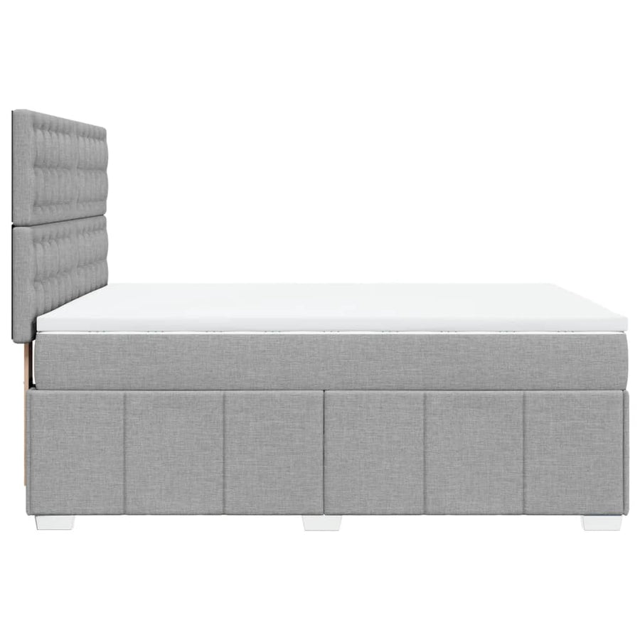Boxspring Met Matras Stof 140 x 190 cm