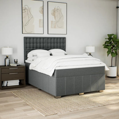 Boxspring Met Matras Stof 140 x 190 cm