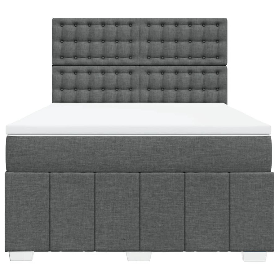 Boxspring Met Matras Stof 140 x 190 cm