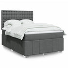 Boxspring met matras 140x190 cm stof