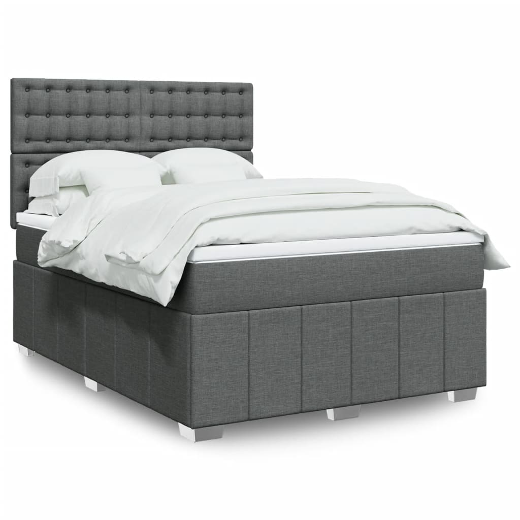 Boxspring Met Matras Stof 140 x 190 cm