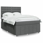 Boxspring met matras 140x190 cm stof