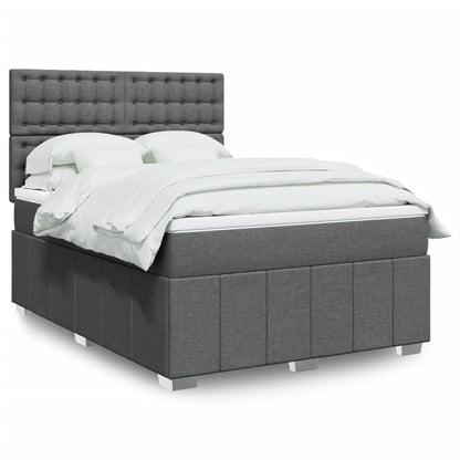 Boxspring Met Matras Stof 140 x 190 cm
