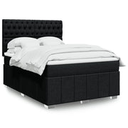 Boxspring met matras 140x200 cm zwart