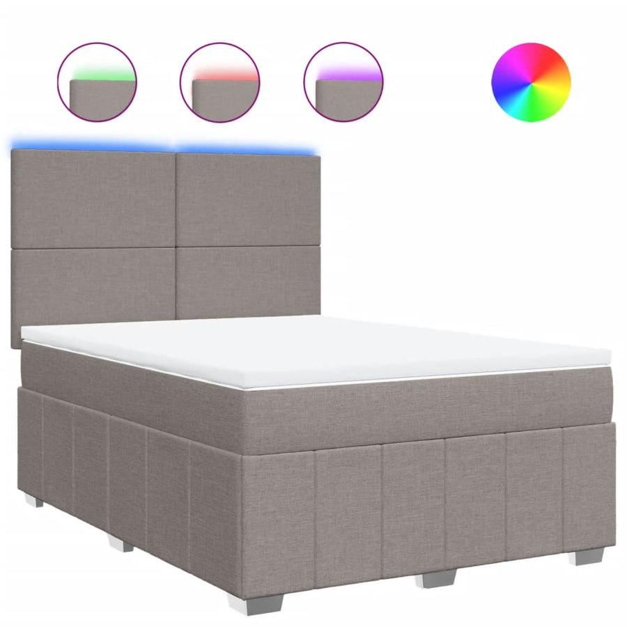 Boxspring Met Matras Stof 160 x 200 cm