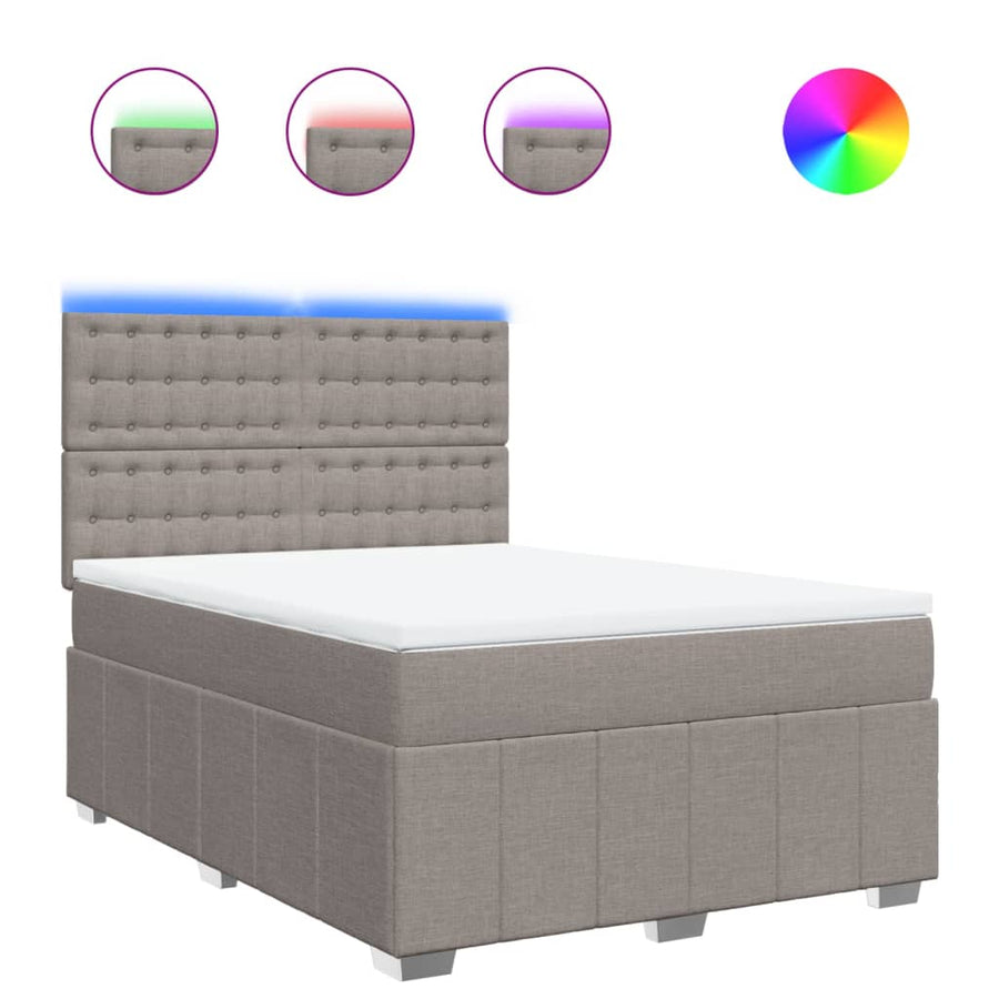 Boxspring Met Matras Stof 160 x 200 cm