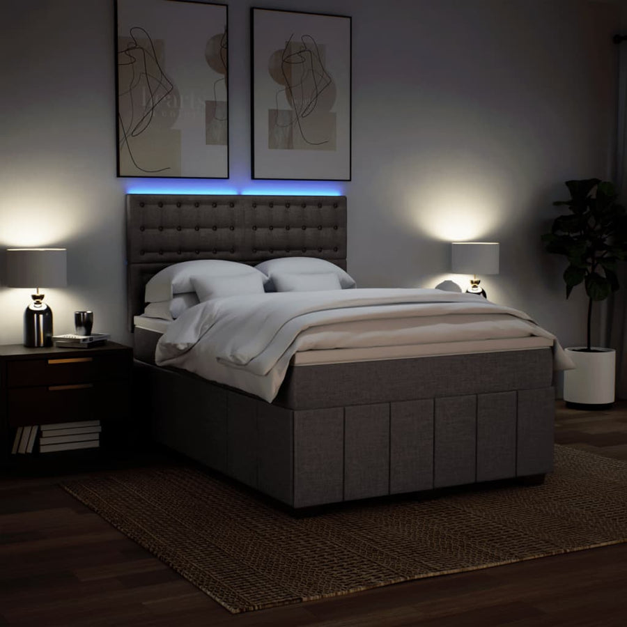 Boxspring Met Matras Stof 160 x 200 cm