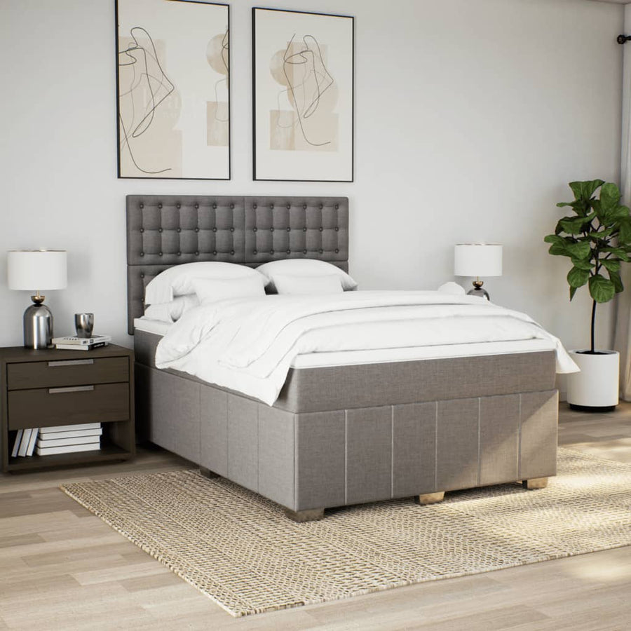 Boxspring Met Matras Stof 160 x 200 cm