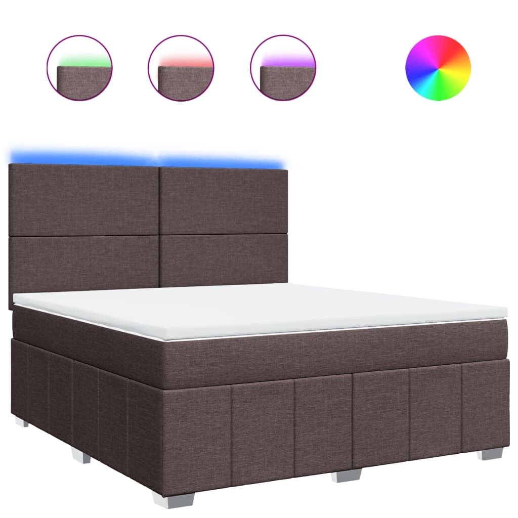 Boxspring Met Matras Stof 180 x 200 cm