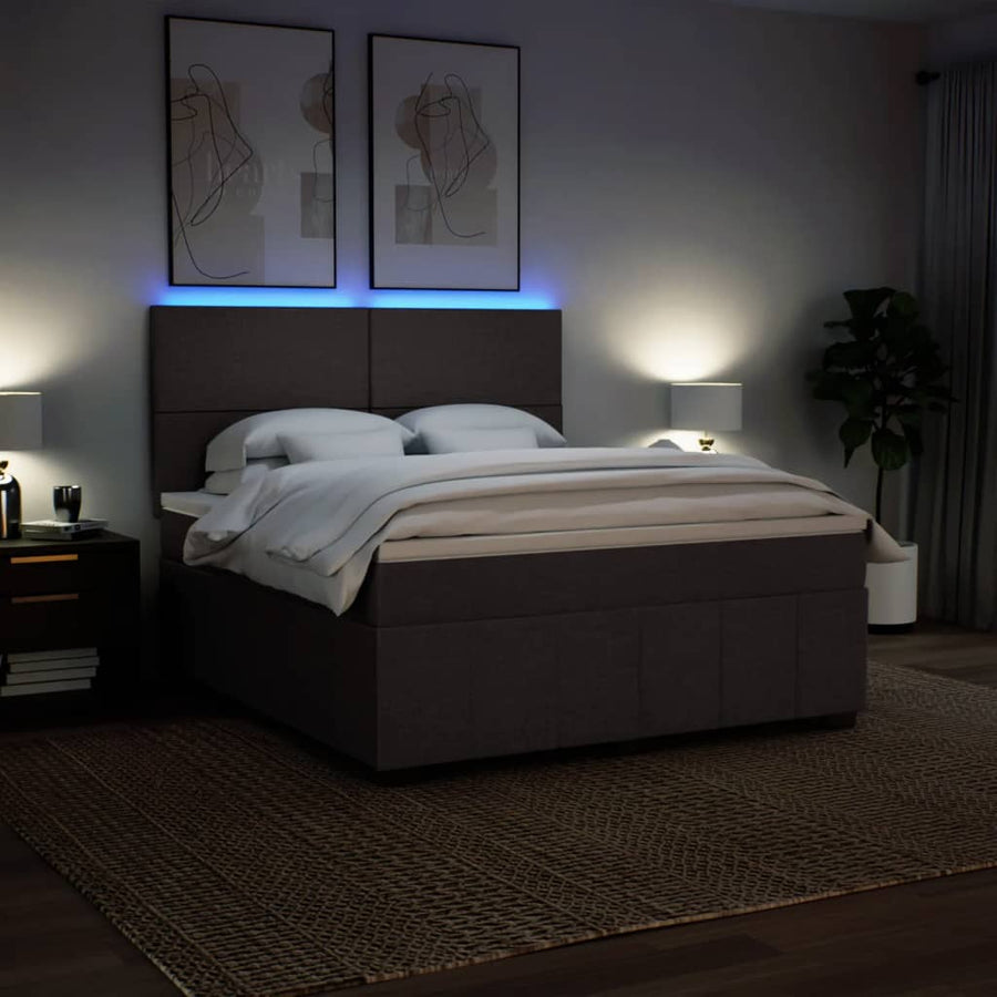 Boxspring Met Matras Stof 180 x 200 cm