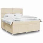 Boxspring 180x200 cm crèmekleurig met pocketveringmatras