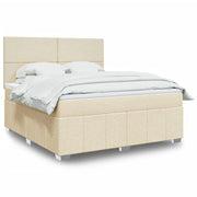 Boxspring 180x200 cm crèmekleurig met pocketveringmatras