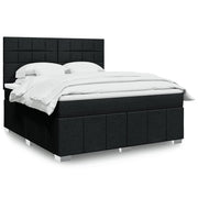 Boxspring 180x200 cm zwart pocketveringmatras