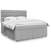 Boxspring met matras lichtgrijs 180x200 cm