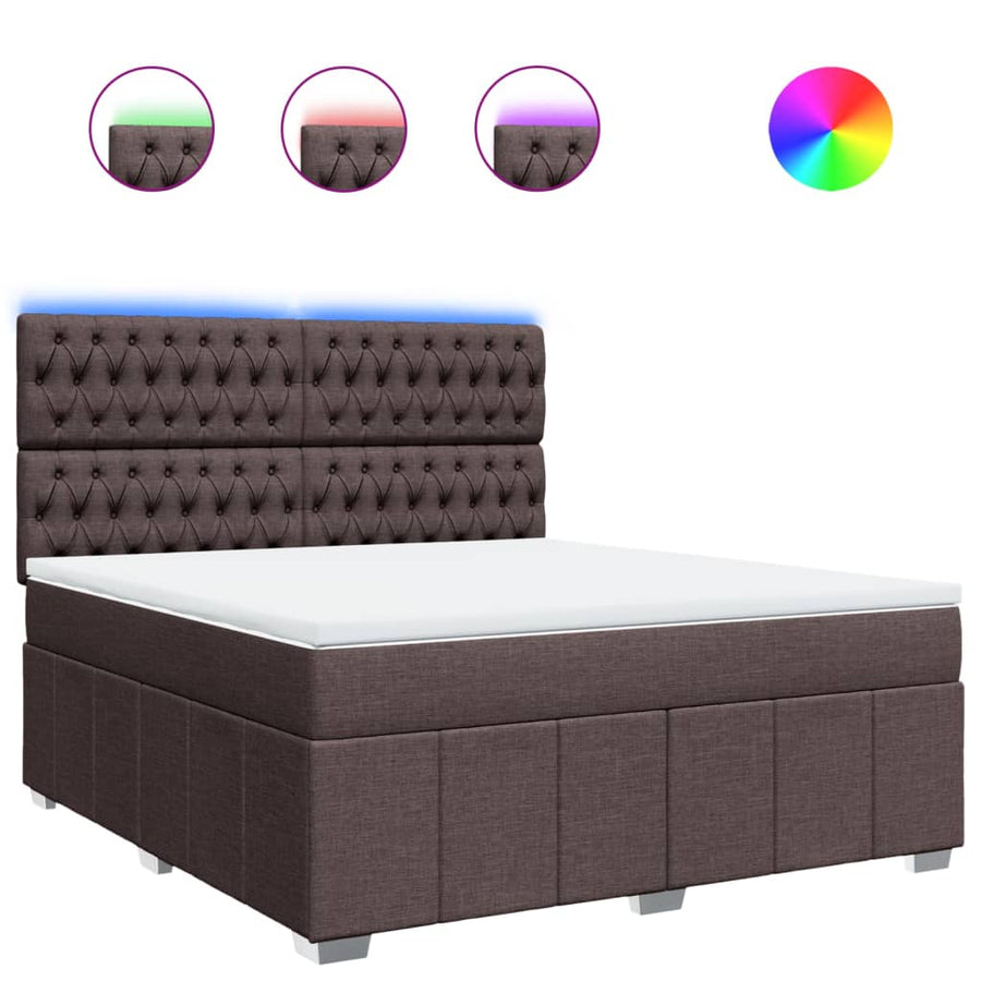 Boxspring Met Matras Stof 180 x 200 cm