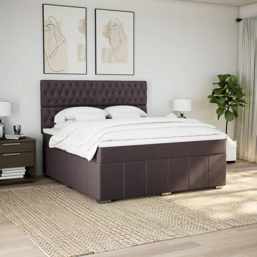 Boxspring Met Matras Stof 180 x 200 cm
