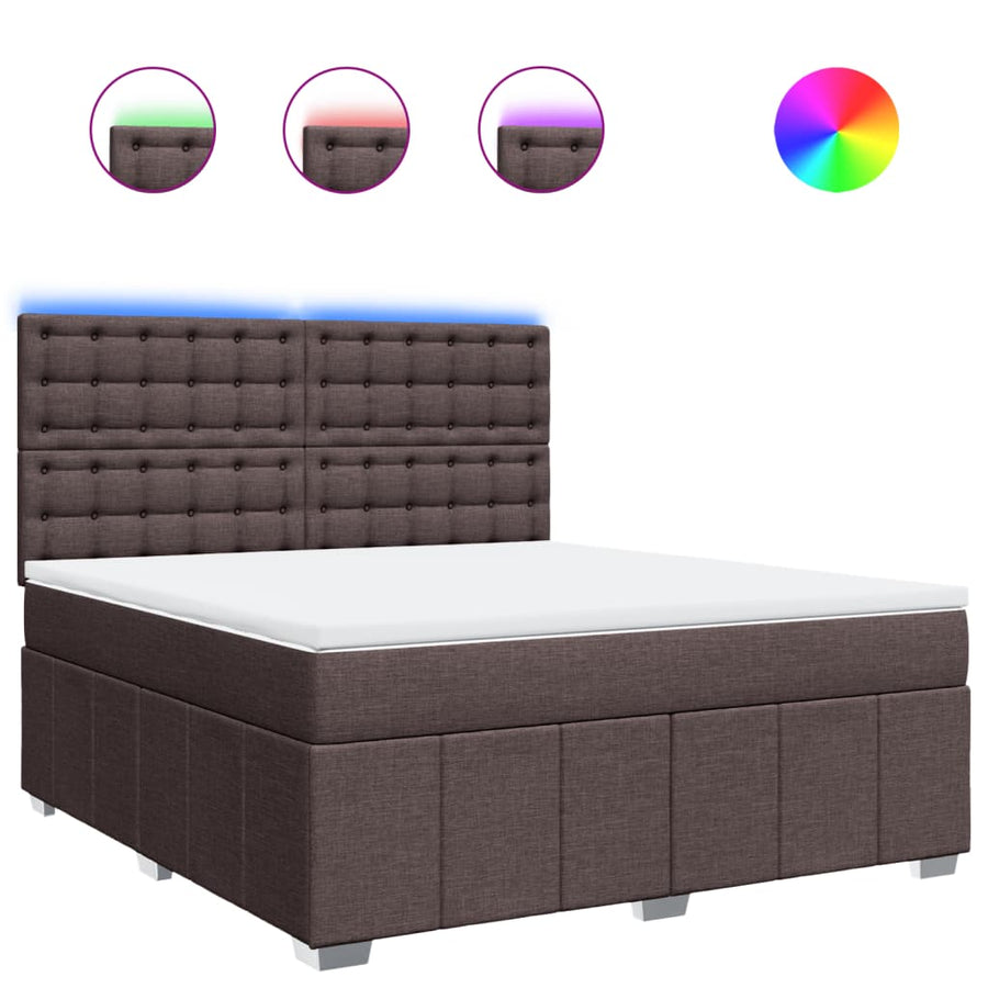 Boxspring Met Matras Stof 180 x 200 cm