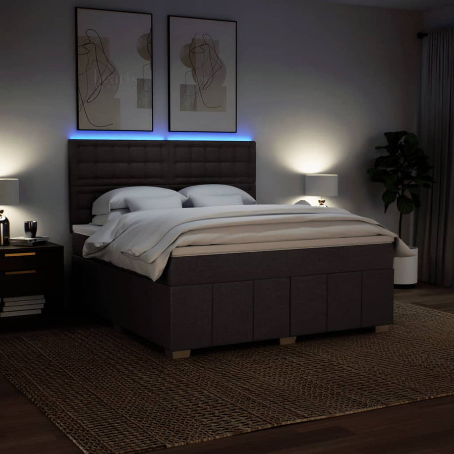 Boxspring Met Matras Stof 180 x 200 cm
