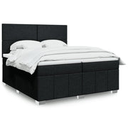 Boxspring met matras 200x200 cm zwart