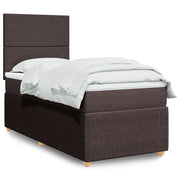 Boxspring met matras 90x190 cm donkerbruin