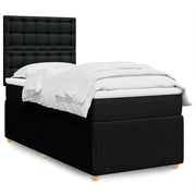 Boxspring met matras 90x200 cm zwart