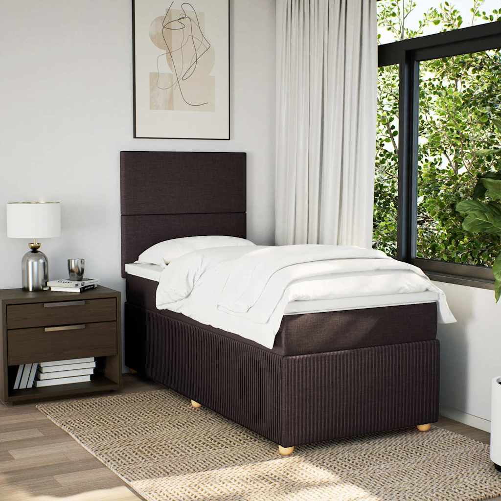 Boxspring Met Matras Stof 100 x 200 cm