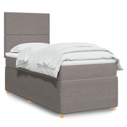 Boxspring 100x200 cm taupe met matras