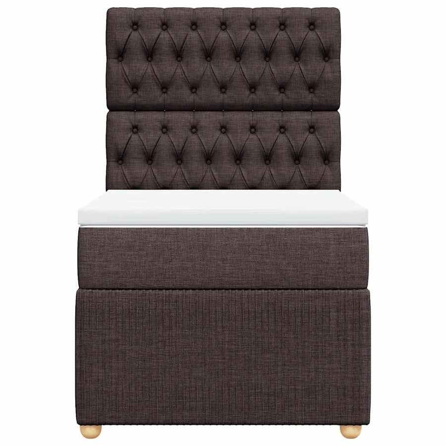 Boxspring Met Matras Stof 100 x 200 cm