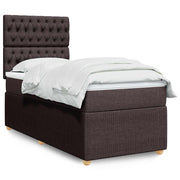 Boxspring met matras 100x200 cm bruin