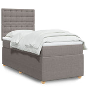 Boxspring bed met matras 100x200 cm taupe
