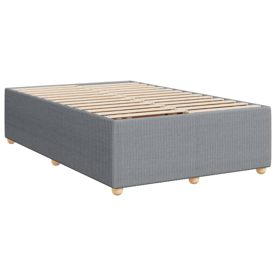 Boxspring met matras stof lichtgrijs 120x190 cm