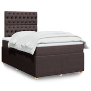 Boxspring met matras 120x190 cm donkerbruin