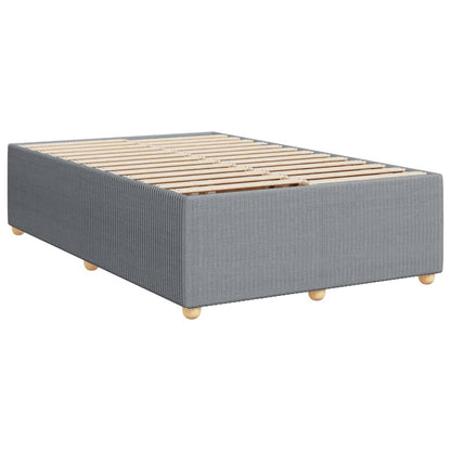 Boxspring met matras stof lichtgrijs 120x200 cm