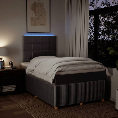 Boxspring met matras stof taupe 120x200 cm
