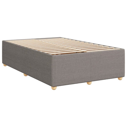 Boxspring met matras stof taupe 120x200 cm