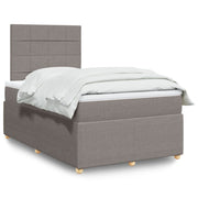 Boxspring met matras 120x200 cm taupe