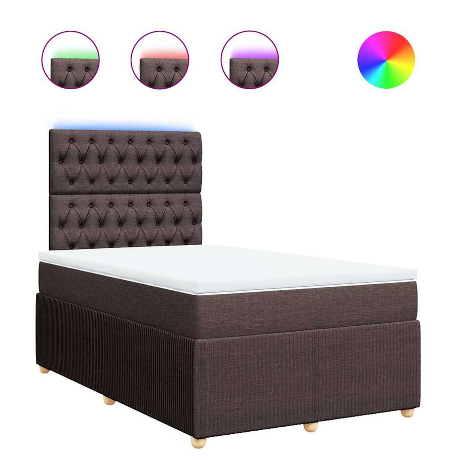 Boxspring Met Matras Stof 120 x 200 cm