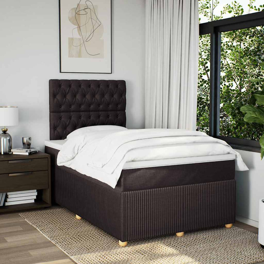 Boxspring Met Matras Stof 120 x 200 cm