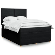 Boxspring met matras 140x190 cm zwart
