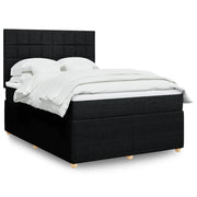 Boxspring met matras zwart 140x190 cm