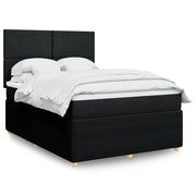 Boxspring met matras 140x200 cm zwart