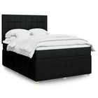 Boxspring met pocketveringmatras 140x200 cm zwart