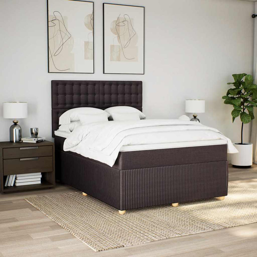 Boxspring Met Matras Stof 160 x 200 cm