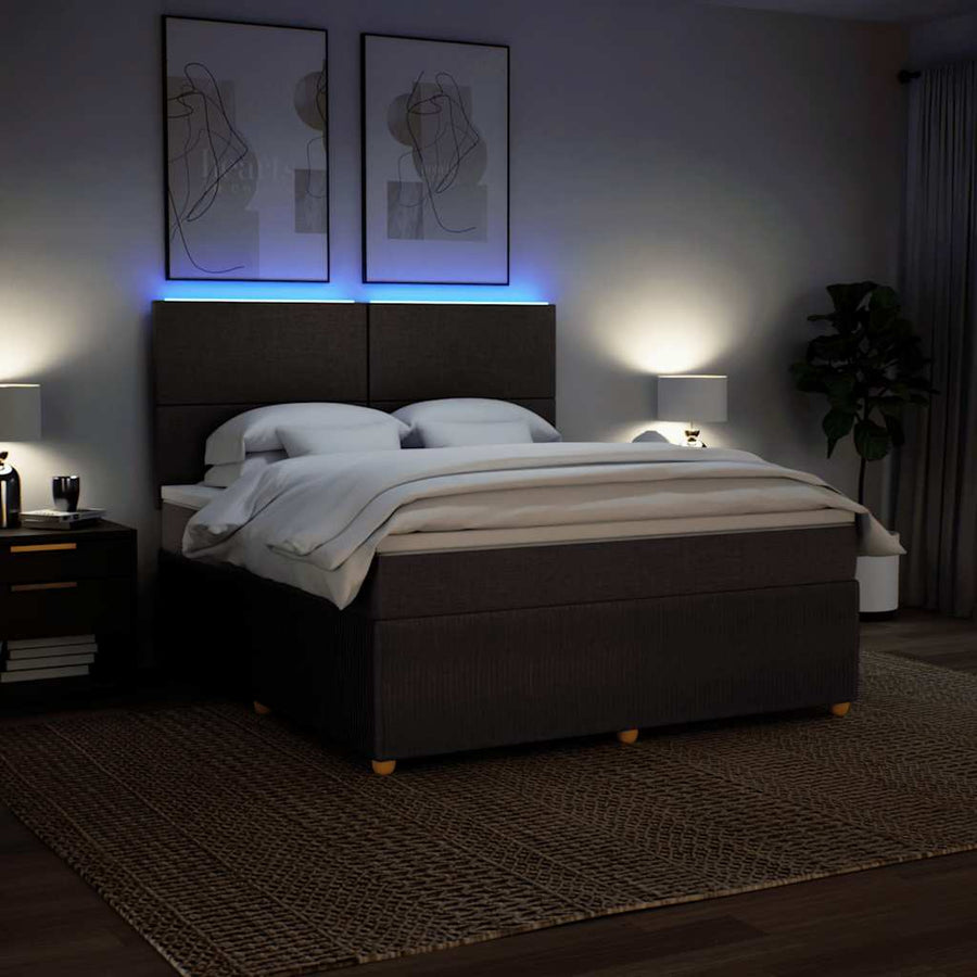 Boxspring Met Matras Stof 180 x 200 cm