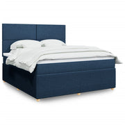 Boxspring met matras 180x200 cm blauw