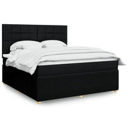 Boxspring 180x200 cm zwart met pocketveringmatras