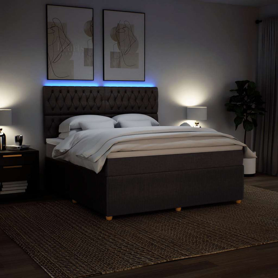 Boxspring Met Matras Stof 180 x 200 cm