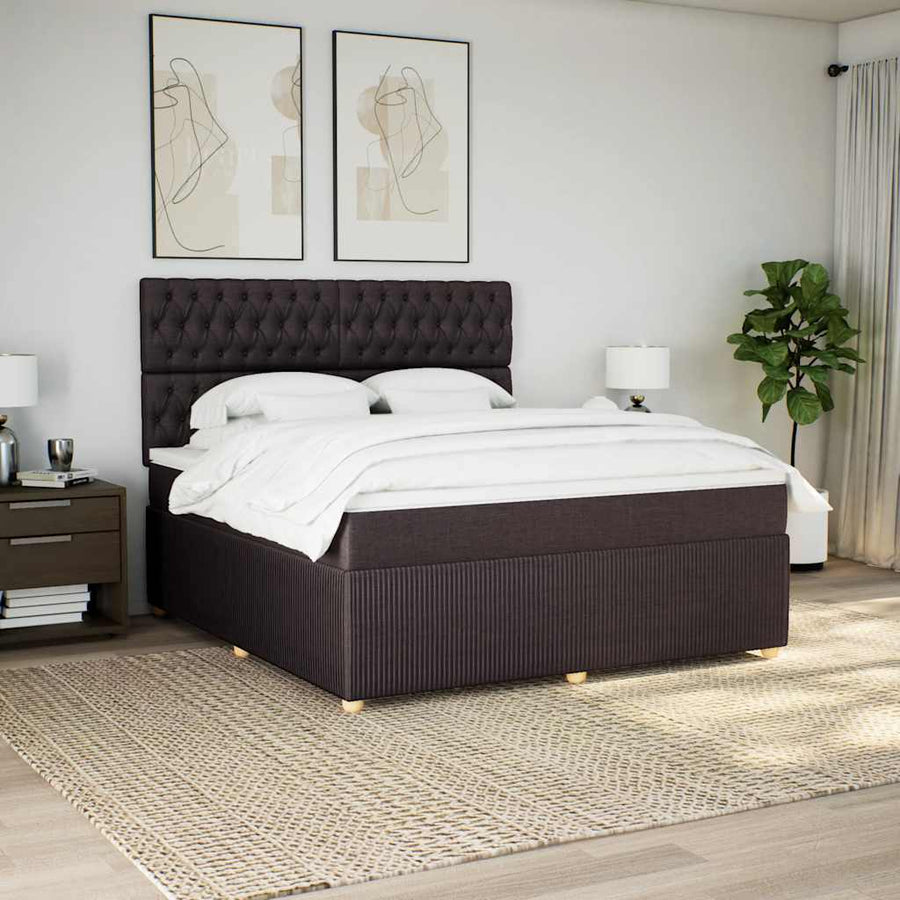 Boxspring Met Matras Stof 180 x 200 cm