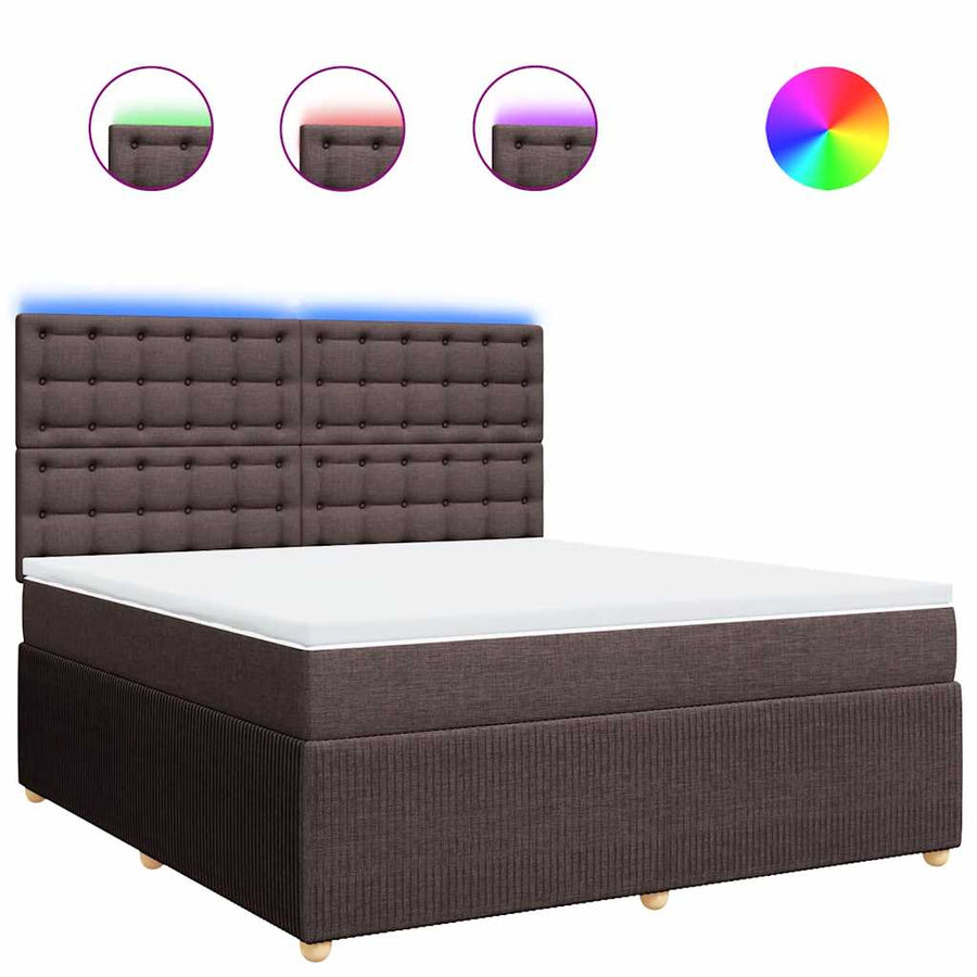 Boxspring Met Matras Stof 180 x 200 cm