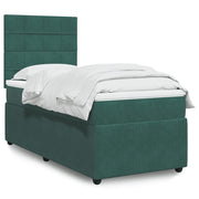 Boxspring 80x200 cm fluweel donkergroen